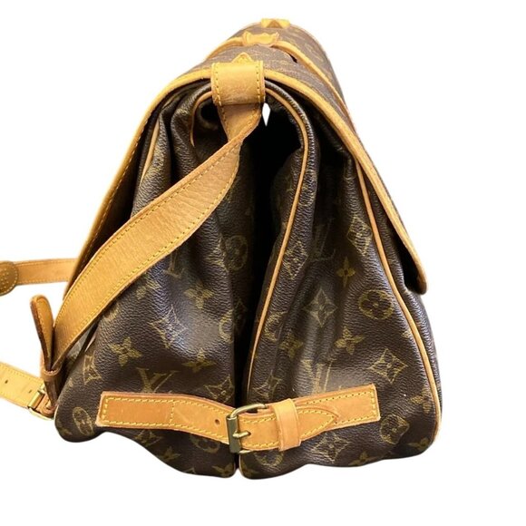 🔥LARGE🔥 Authentic Louis Vuitton Saumur 35 Crossbody Shoulder Bag Boho Soho - Picture 7 of 16